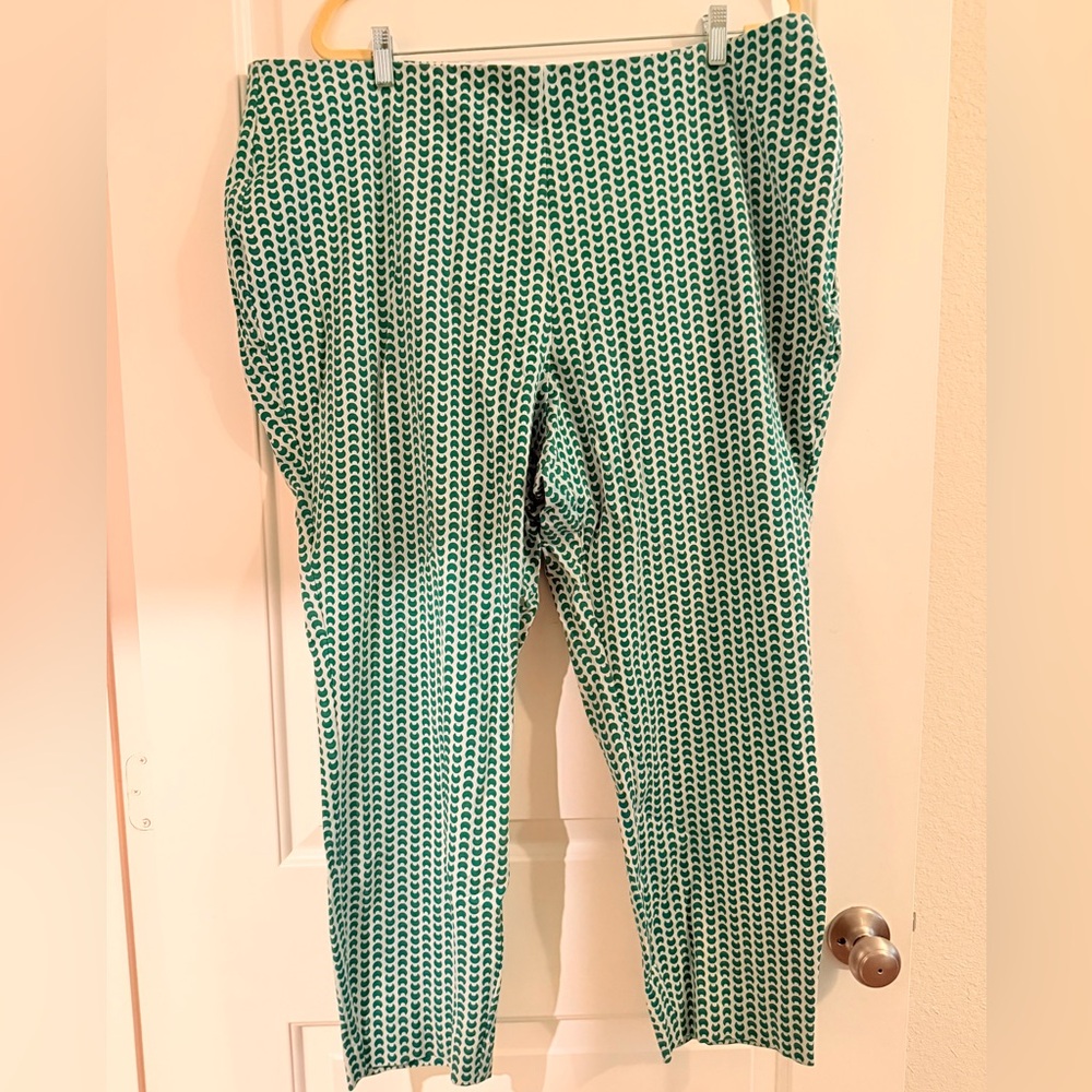 a new day Green Patterned Stretch Trousers